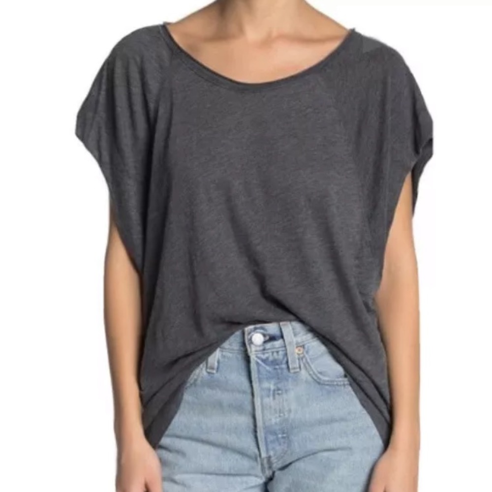 Free People Halo Short Sleeve T-shirt Black